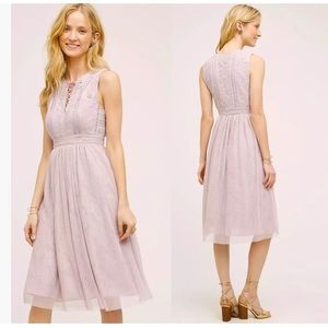 MOULINETTE SOEURS Anthropologie Lace Mesh Midi Dress \\ 6